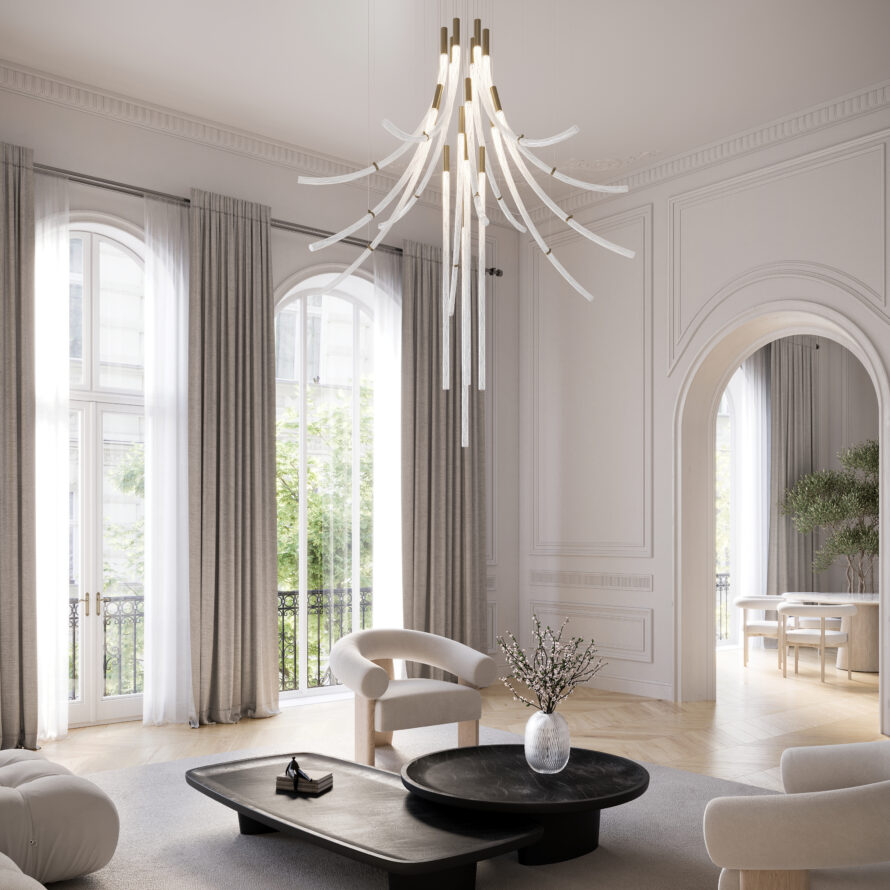 BOMMA_Flare_Chandelier_living_room_16pcs